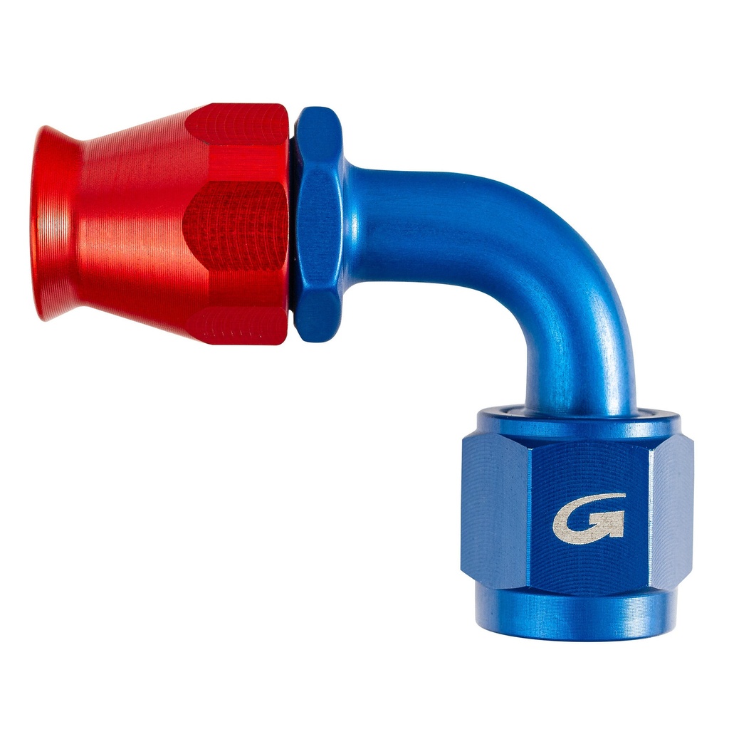 Goodridge Swept Tube 90 Degree Female Concave Seat Fitting