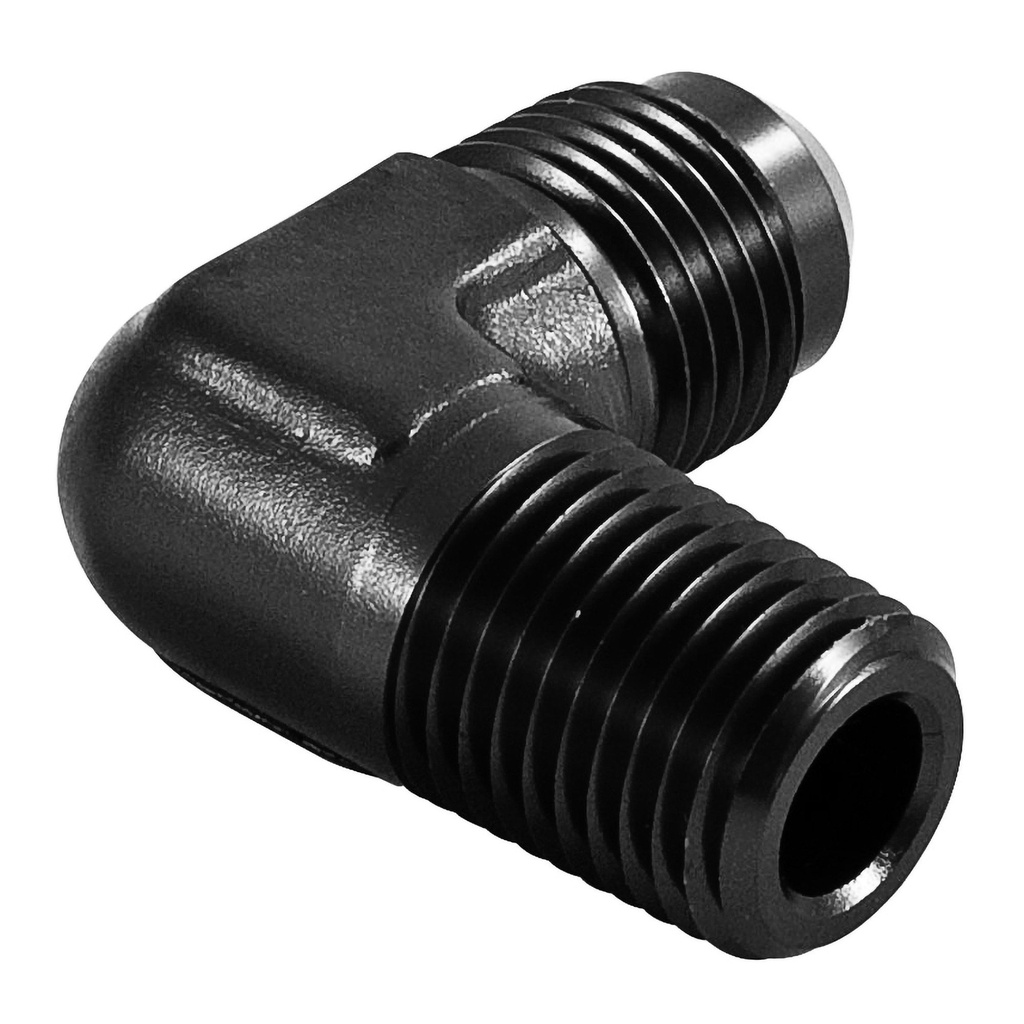 Automotive Plumbing Solutions Male To Male 90 Degree Adaptor JIC to NPTF Thread