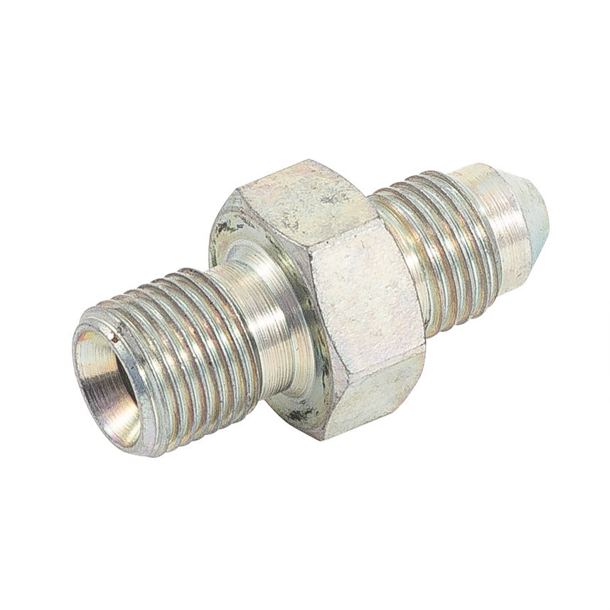 Automotive Plumbing Solutions Zinc Plated Steel BSP to JIC Male To Male Adaptors