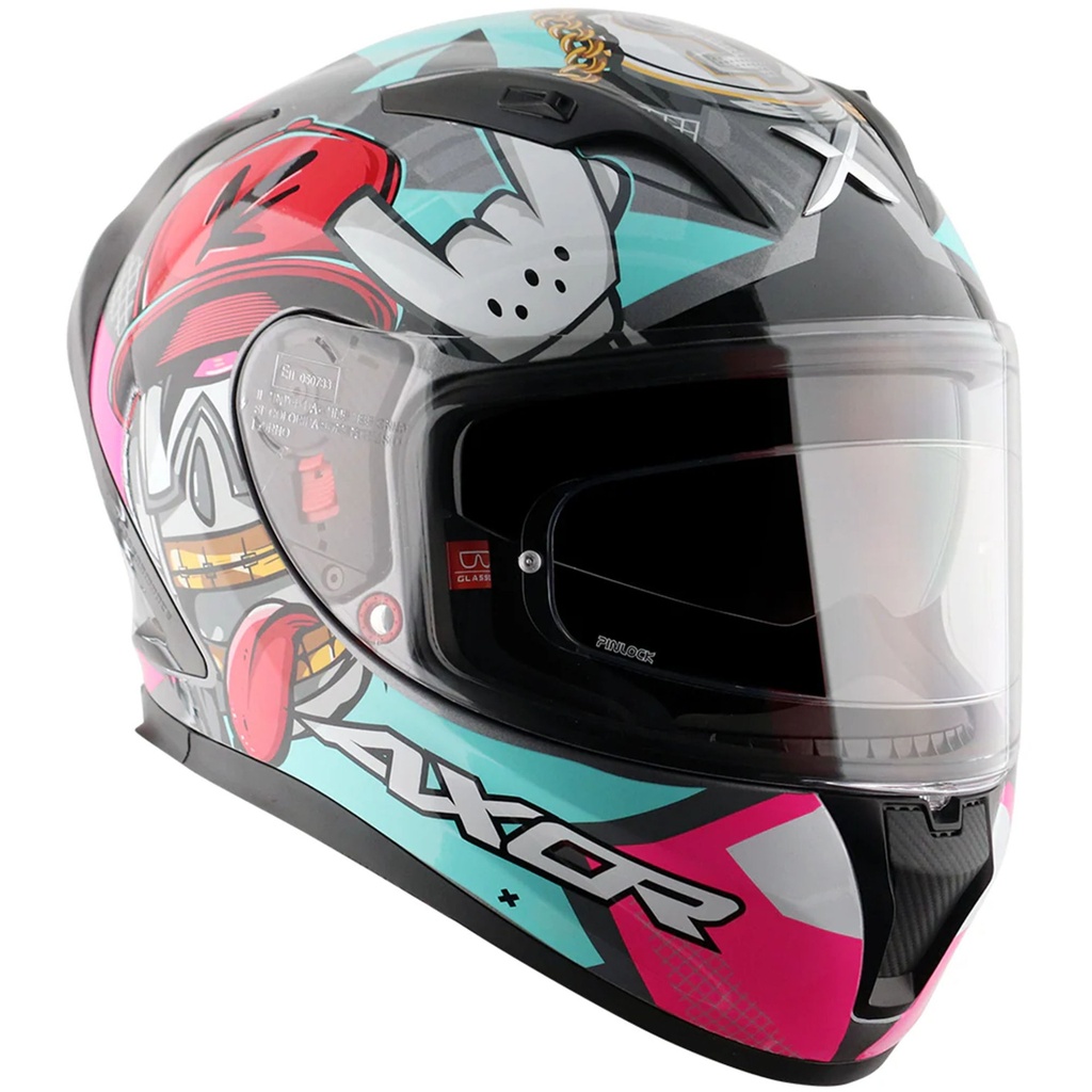 Axor Street Graphic Motorcycle Helmet