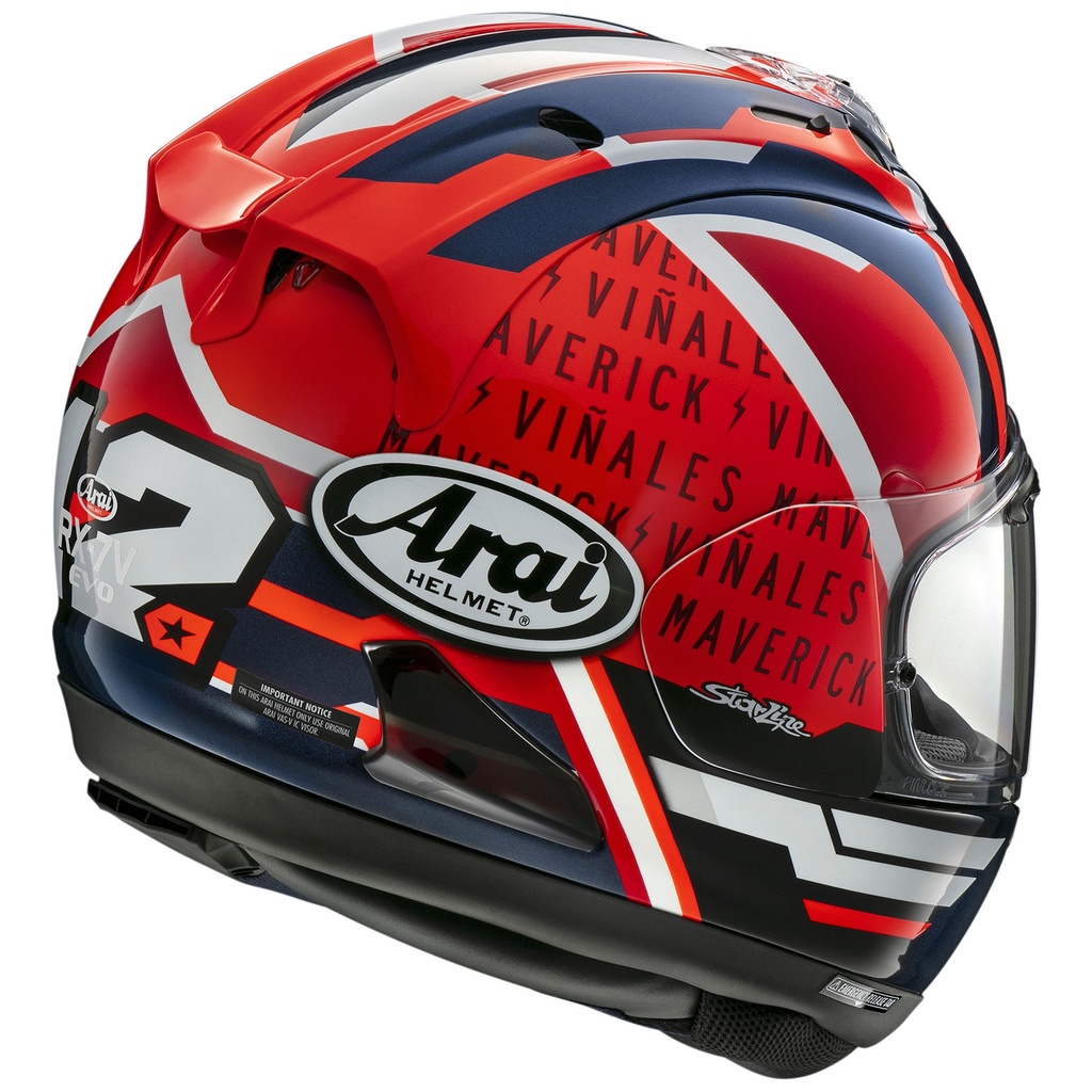 Arai RX-7V EVO Maverick Vinales Replica Motorcycle Helmet