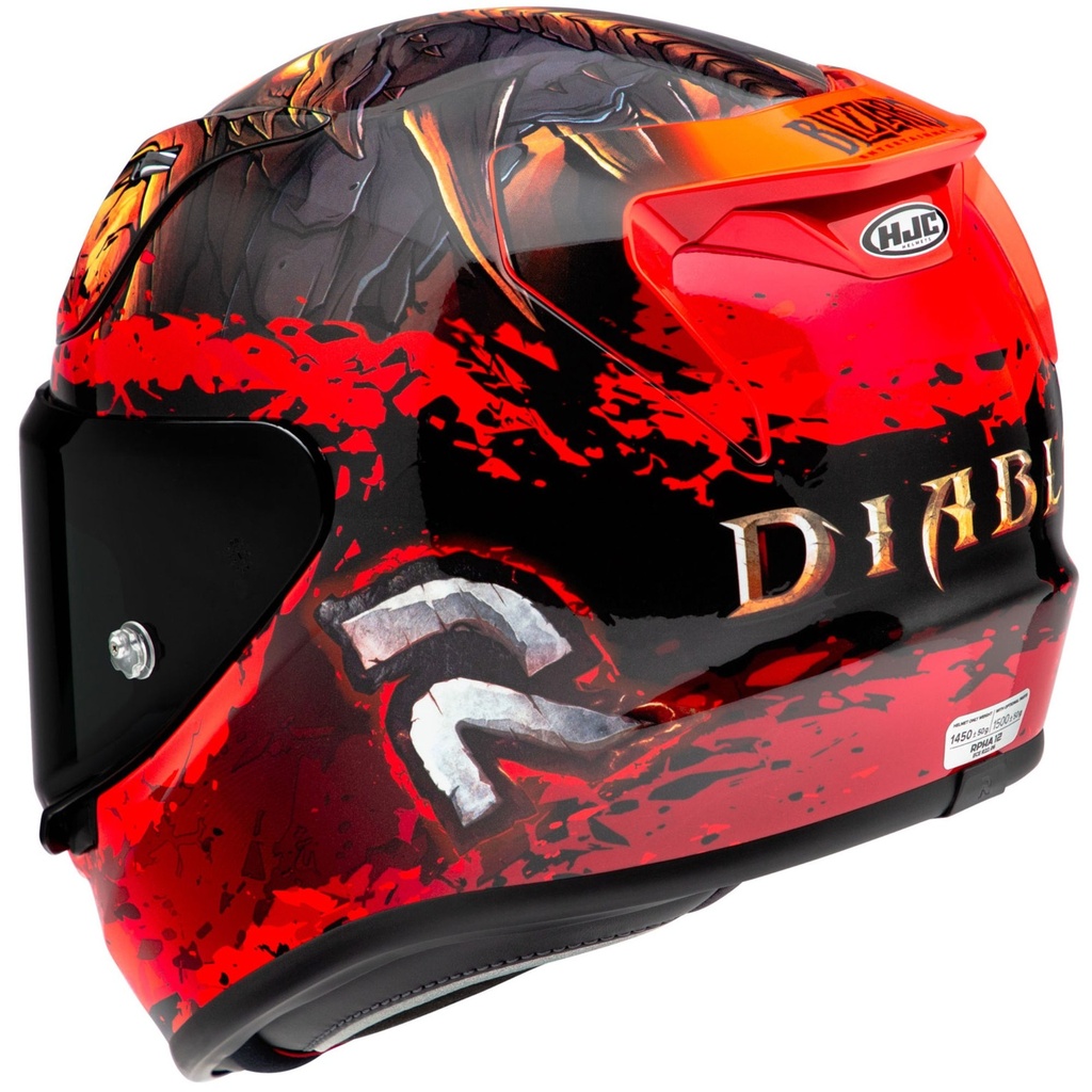 HJC RPHA 12 Diablo Blizzard Motorcycle Helmet
