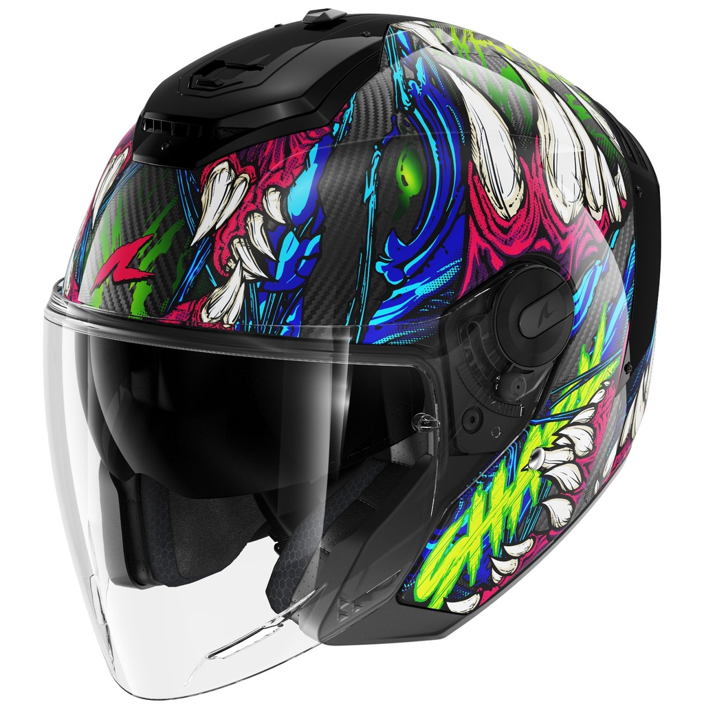 Shark RS Jet Carbon Graphic Motorcycle Helmet