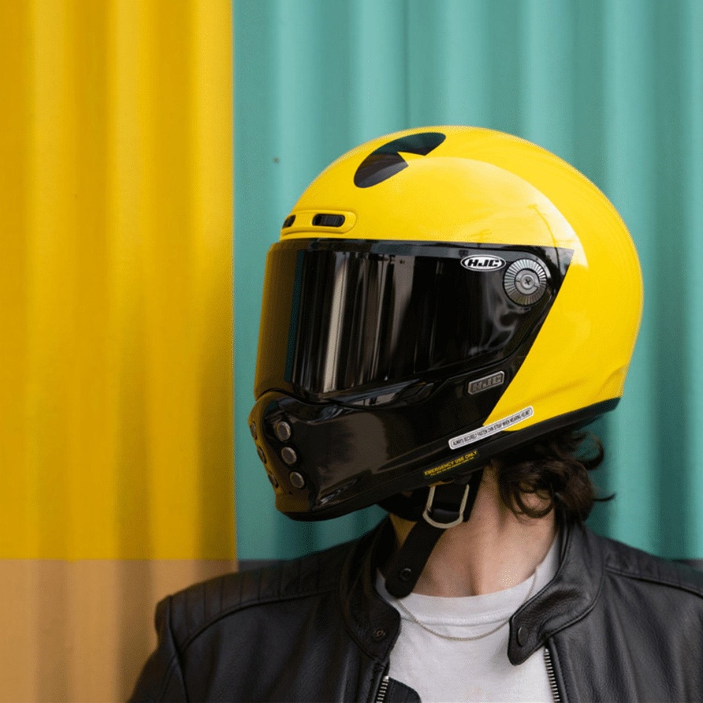 HJC V10 Pac-Man Bandai Namco Graphic Motorcycle Helmet