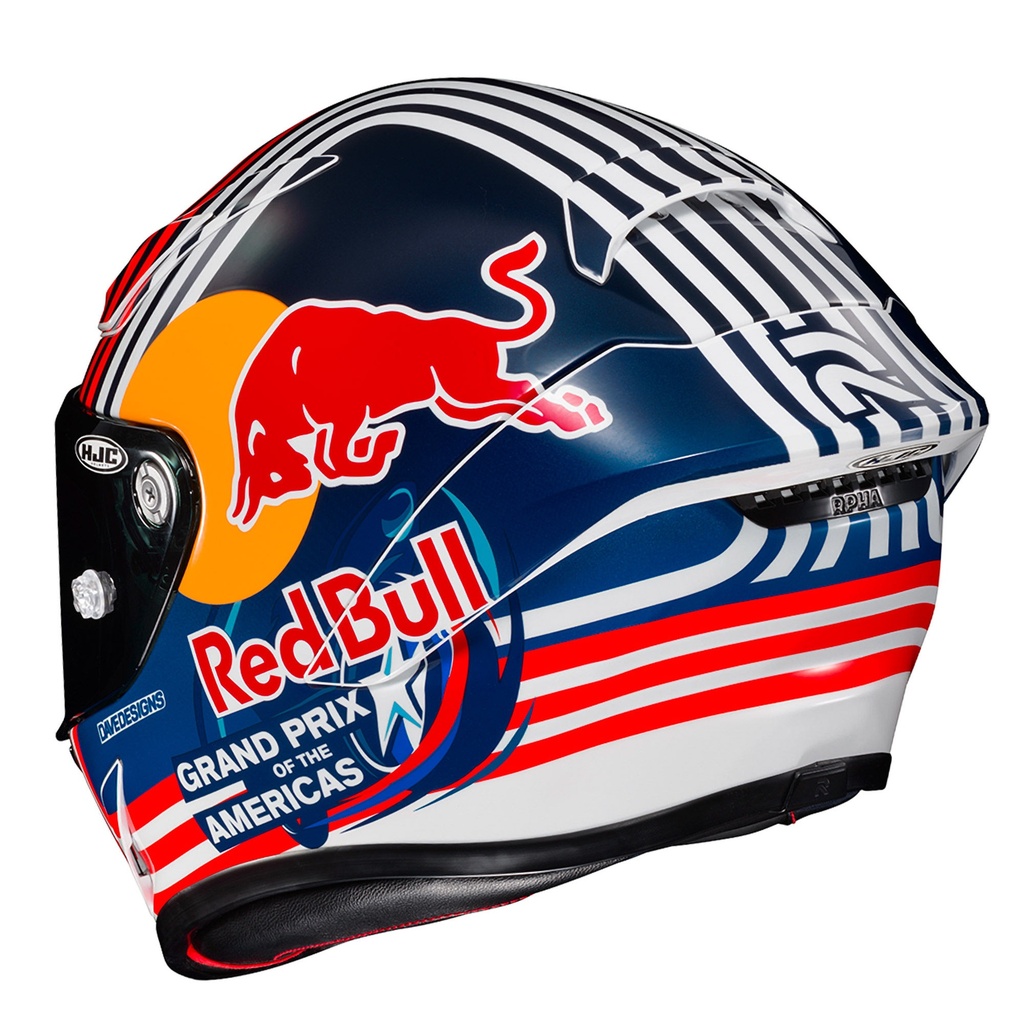 HJC RPHA 1 Red Bull Austin Replica Motorcycle Helmet