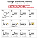 Oberon Performance Folding Motorcycle Mirror