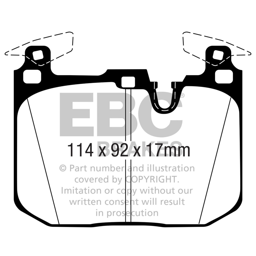 EBC Brakes Yellowstuff Performance Brake Pads