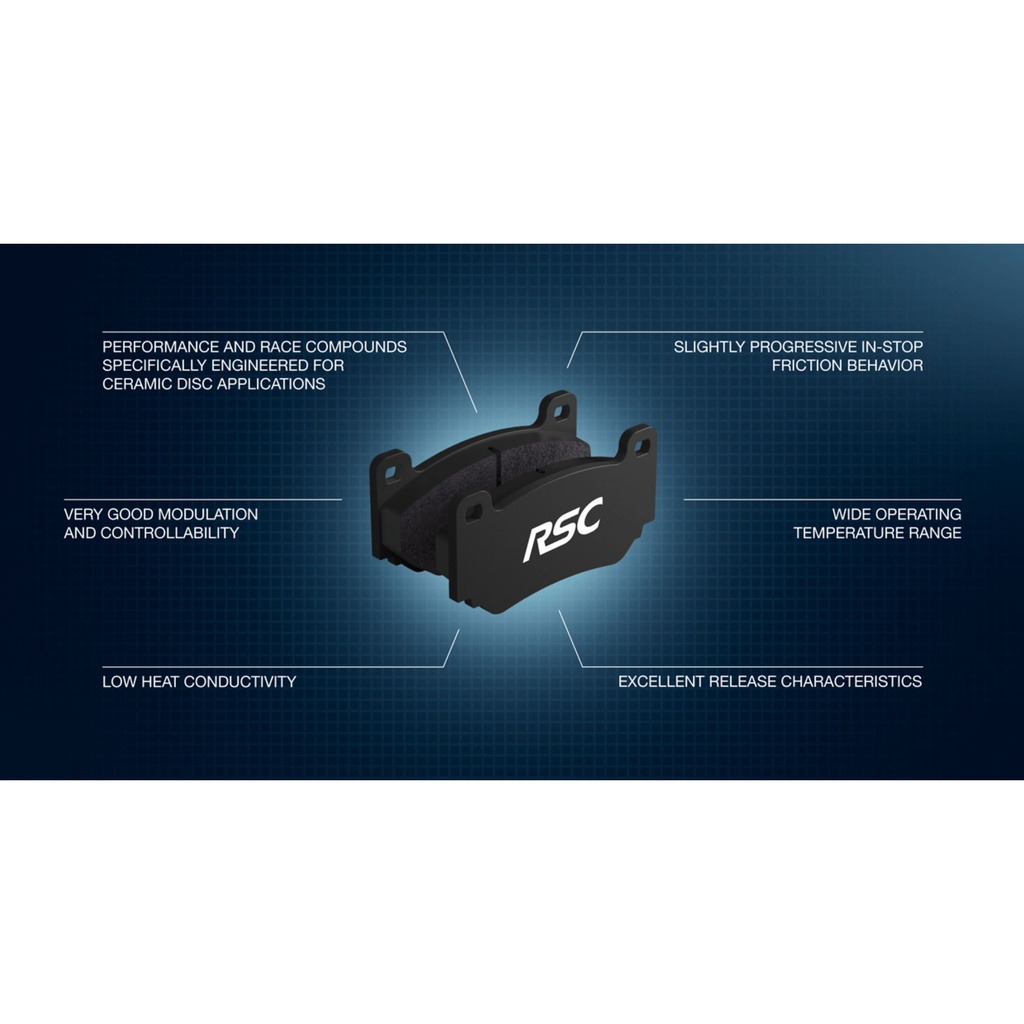 Pagid RSC2 Ceramic Disc Brake Pads