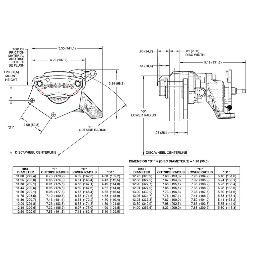 Wilwood MC4 Mechanical Parking Brake Caliper
