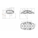 OBP Racing Series RS 6 Pot Brake Calipers - Pair