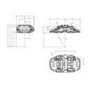OBP Racing Series RS 4 Pot Brake Calipers - Pair
