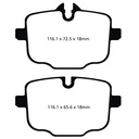 EBC Brakes P2DK 2 Piece Fully Floating Disc Kit With Yellowstuff Pads