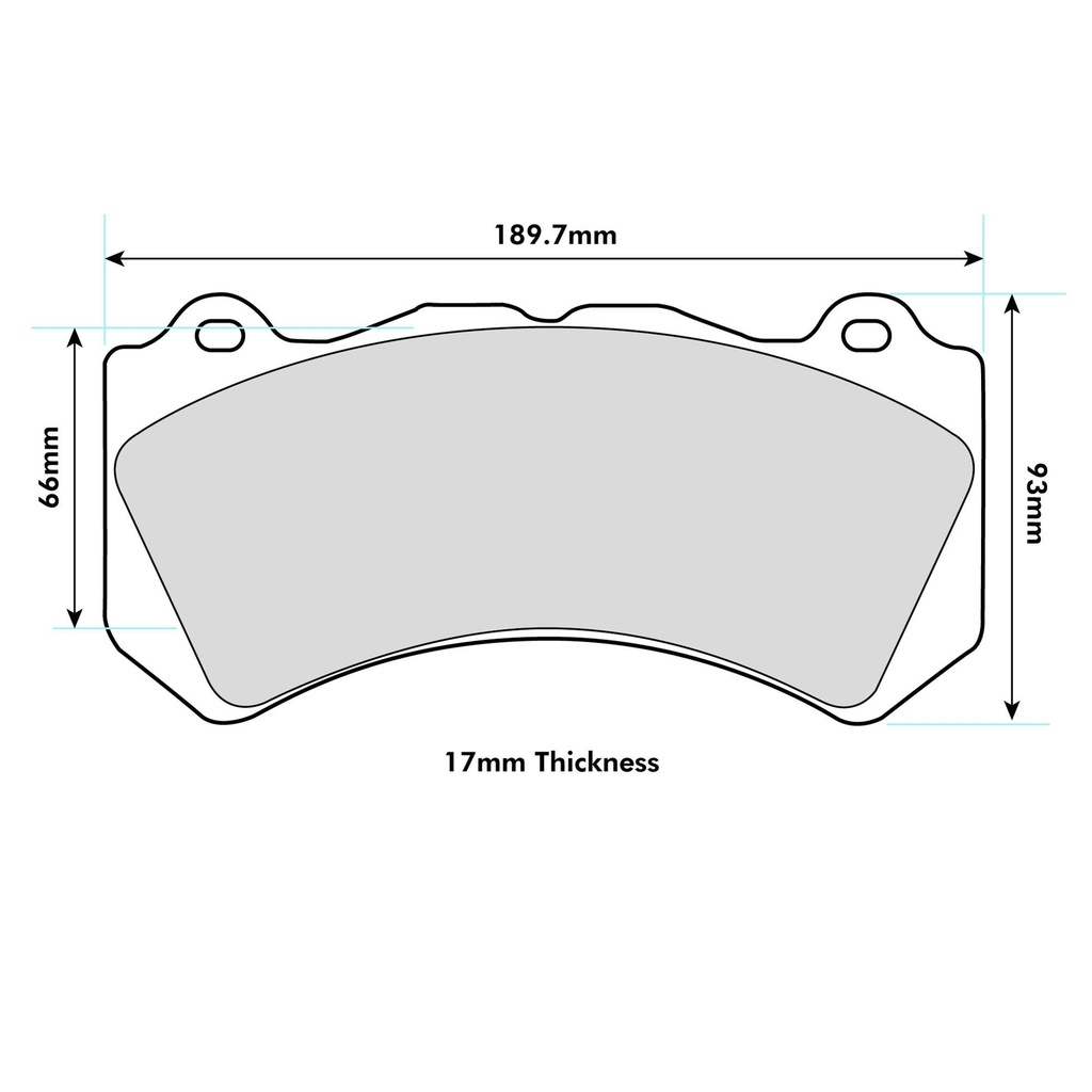 EBC Brakes P2DK 2 Piece Fully Floating Disc Kit With RP-X Pads