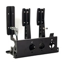 OBP Universal Bulkhead Fit Pro Race Floor Mounted 3 Pedal Assembly
