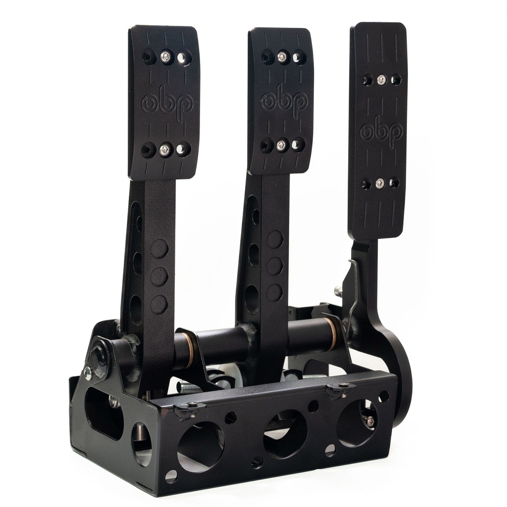 OBP Universal Pro Race Cockpit Floor Mount 3 Pedal Assembly