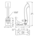 Wilwood Single Clutch Or Brake Pedal Single Cylinder 6:1 Ratio Universal Floor Mount