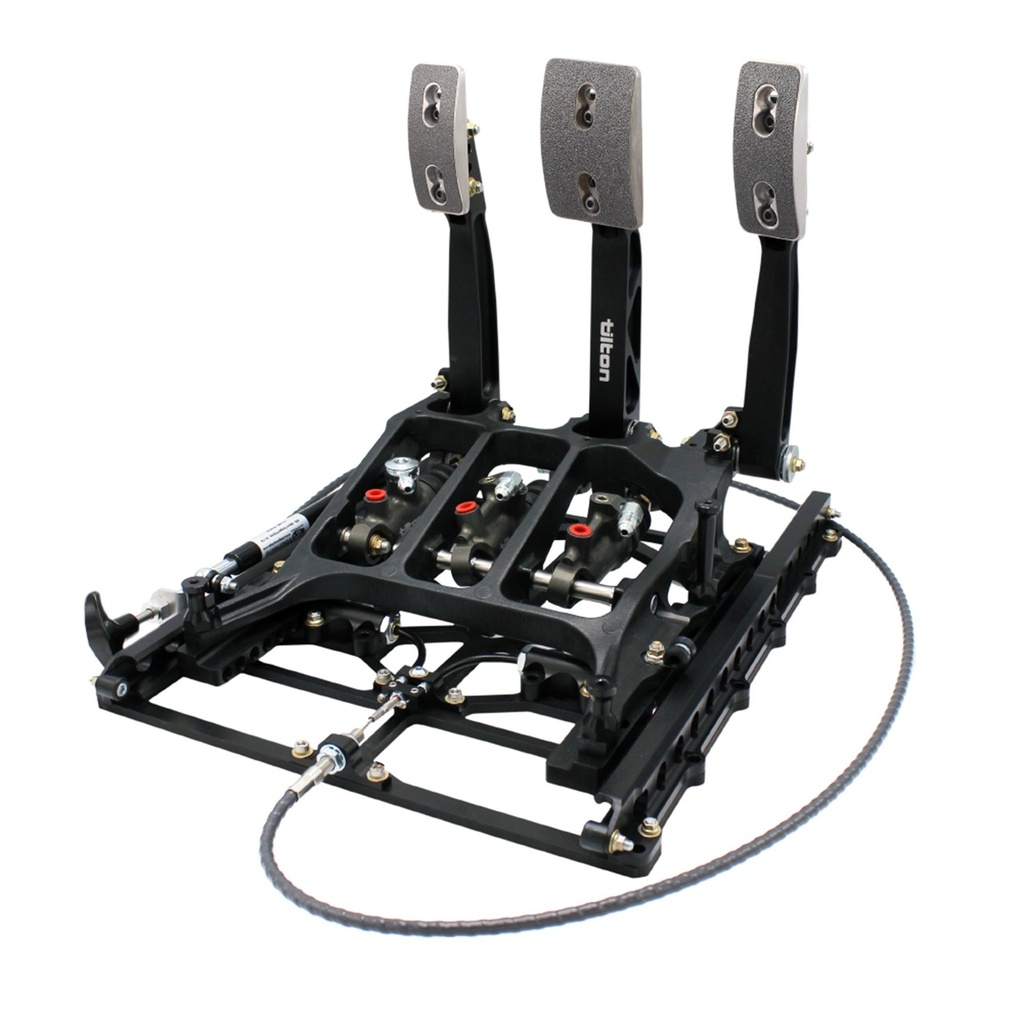 Tilton 850 Series Floor Mount 3 Pedal Assembly With Slider System