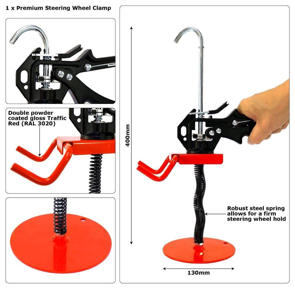 Sharkeye Premium Steering Wheel Clamp