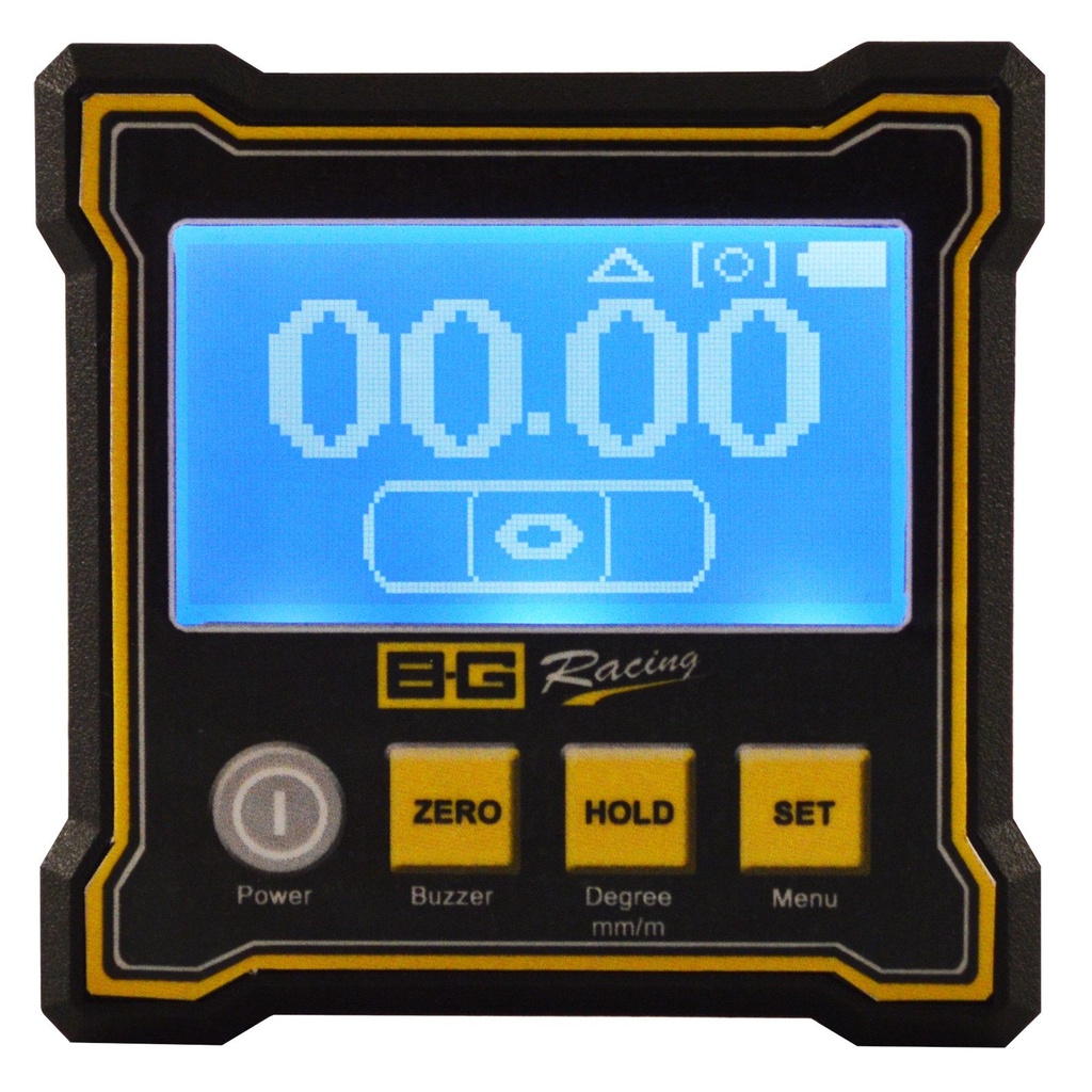 B-G Racing Billet Digital Castor / Camber Gauge With Magnetic Adaptor