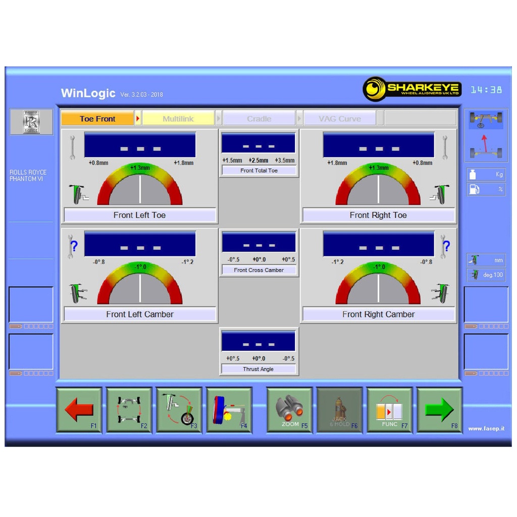 Sharkeye Elegante 8CCD Computerised Wheel Aligner