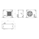 T7Design 400W Standalone Electric Cab Heater 12V