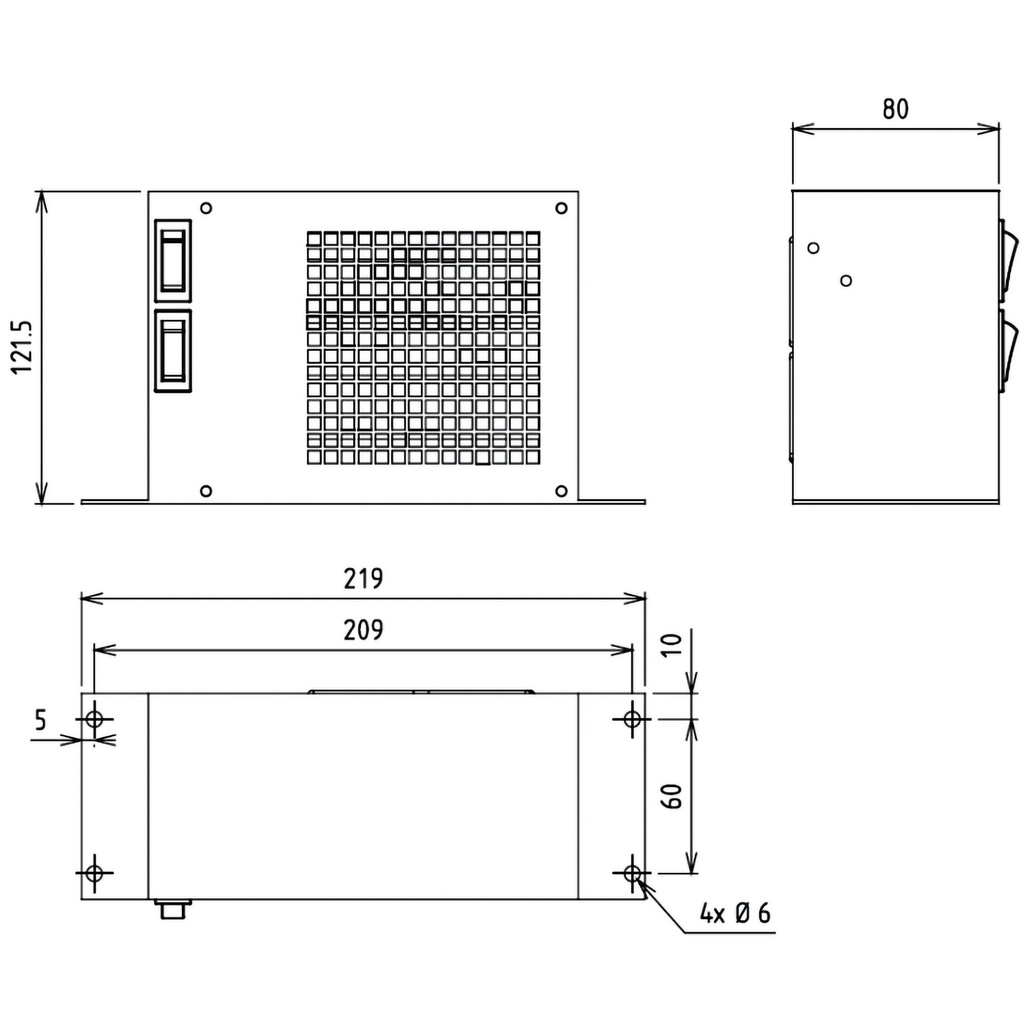 T7Design 400W Standalone Electric Cab Heater 12V