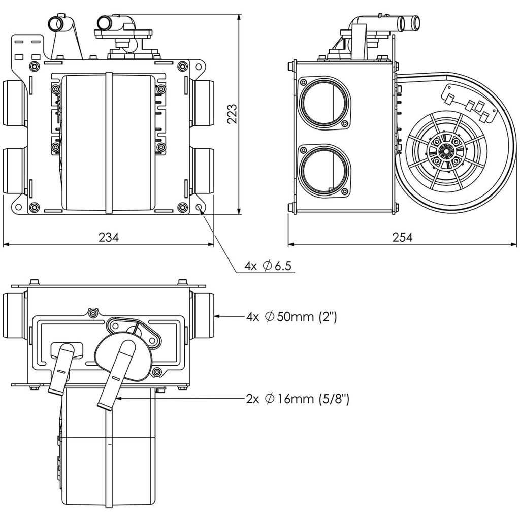 T7 Design 5kw Midi Heater