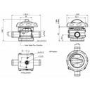 T7Design Plastic Heater Valve With Control Knob
