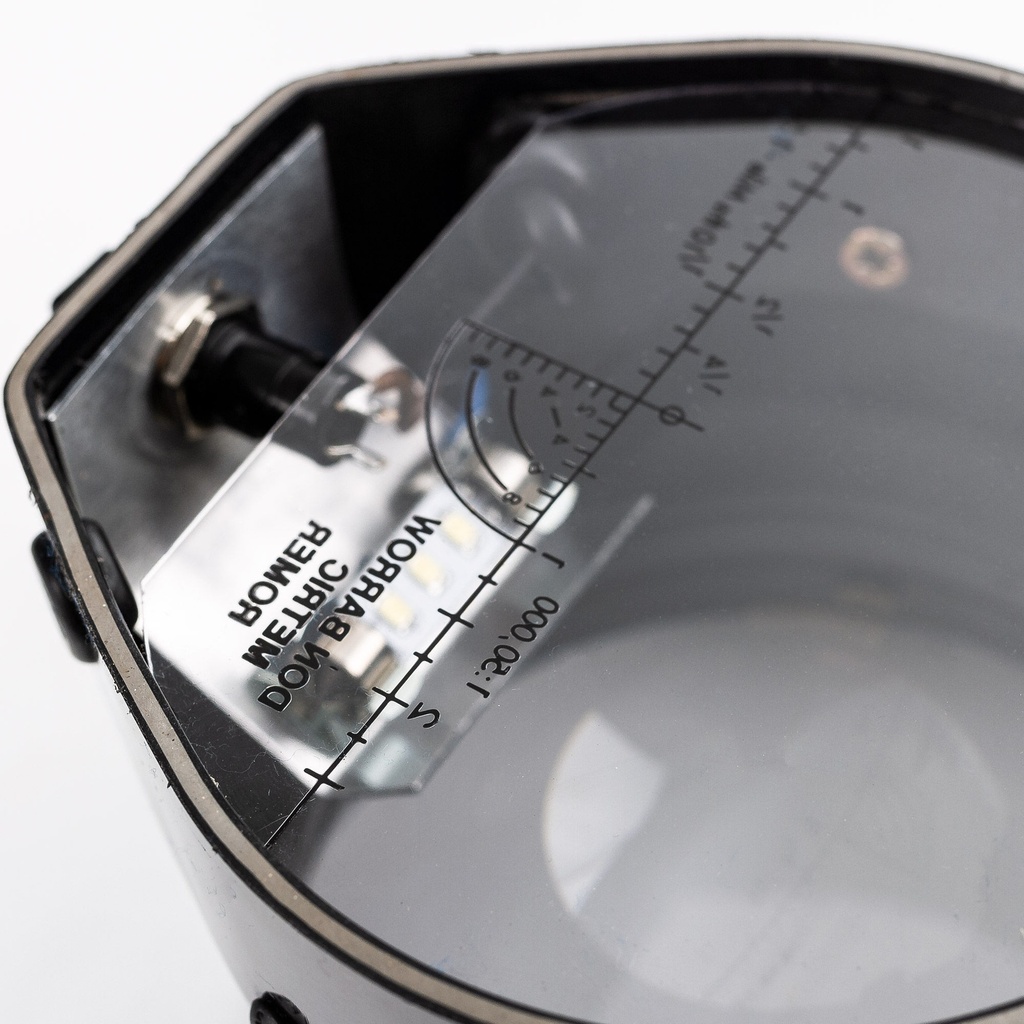 Don Barrow LED 'Poti' Map Magnifier Light With Base Plate & Hook