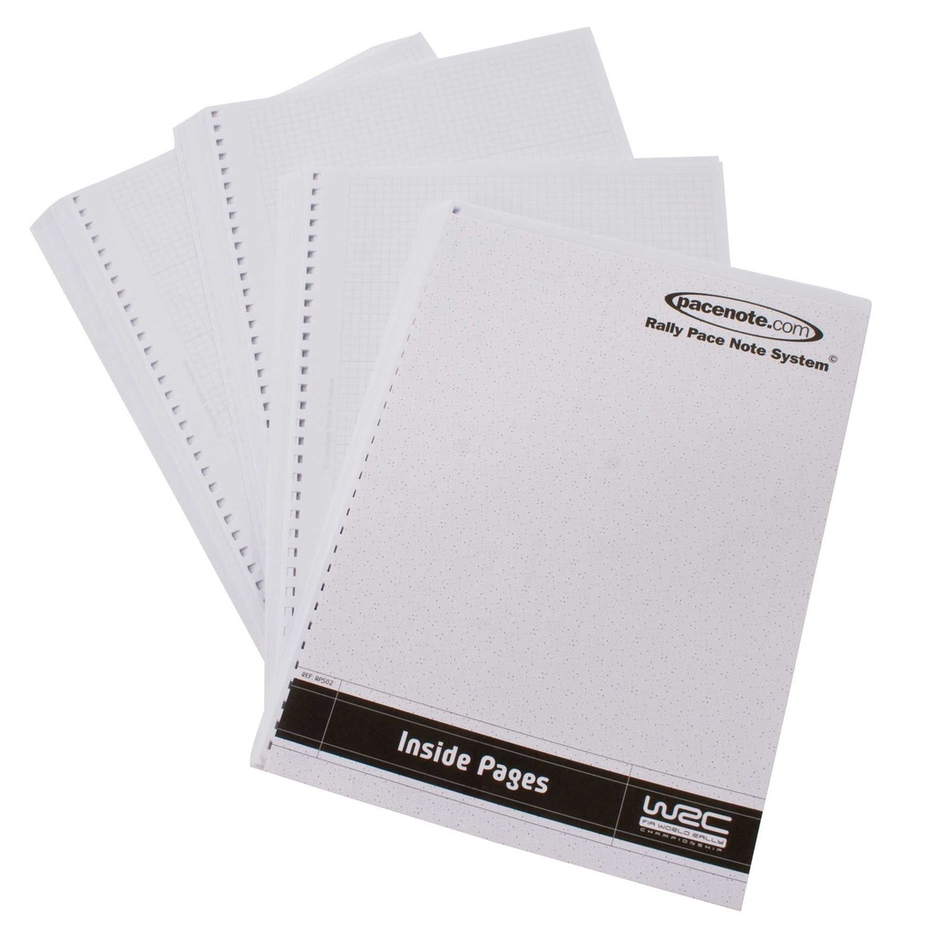 Pacenote.com The Rally Pace Note System - Inside Pages for 1 Book