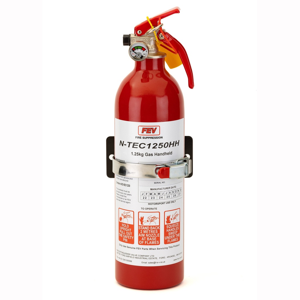 FEV 1.25Kg N-TEC Gas Hand Held Fire Extinguisher