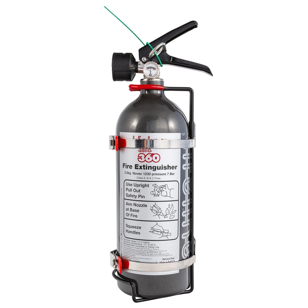 Lifeline Zero 360 2Kg Hand Held Fire Extinguisher