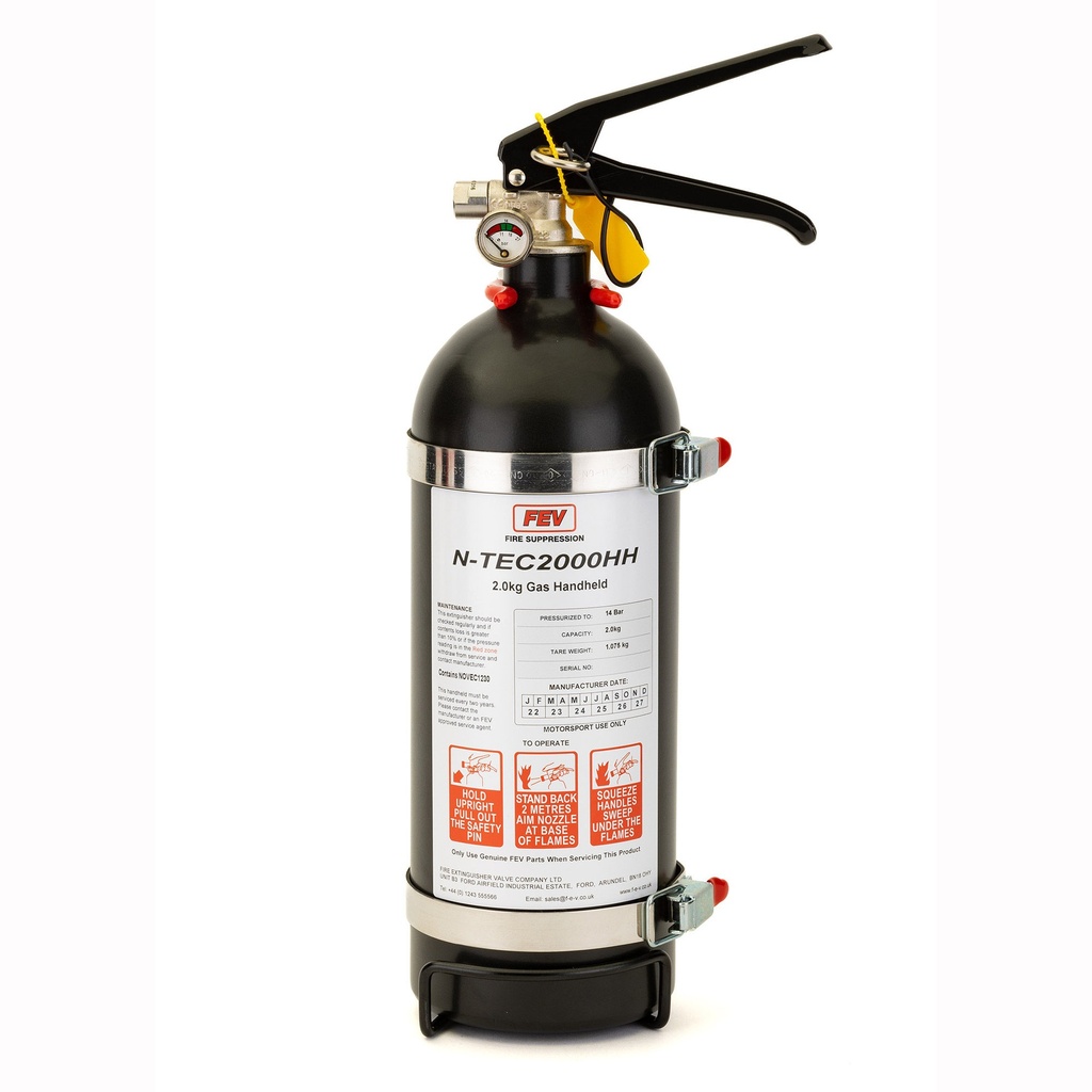 FEV 2.0Kg N-TEC Gas Hand Held Fire Extinguisher