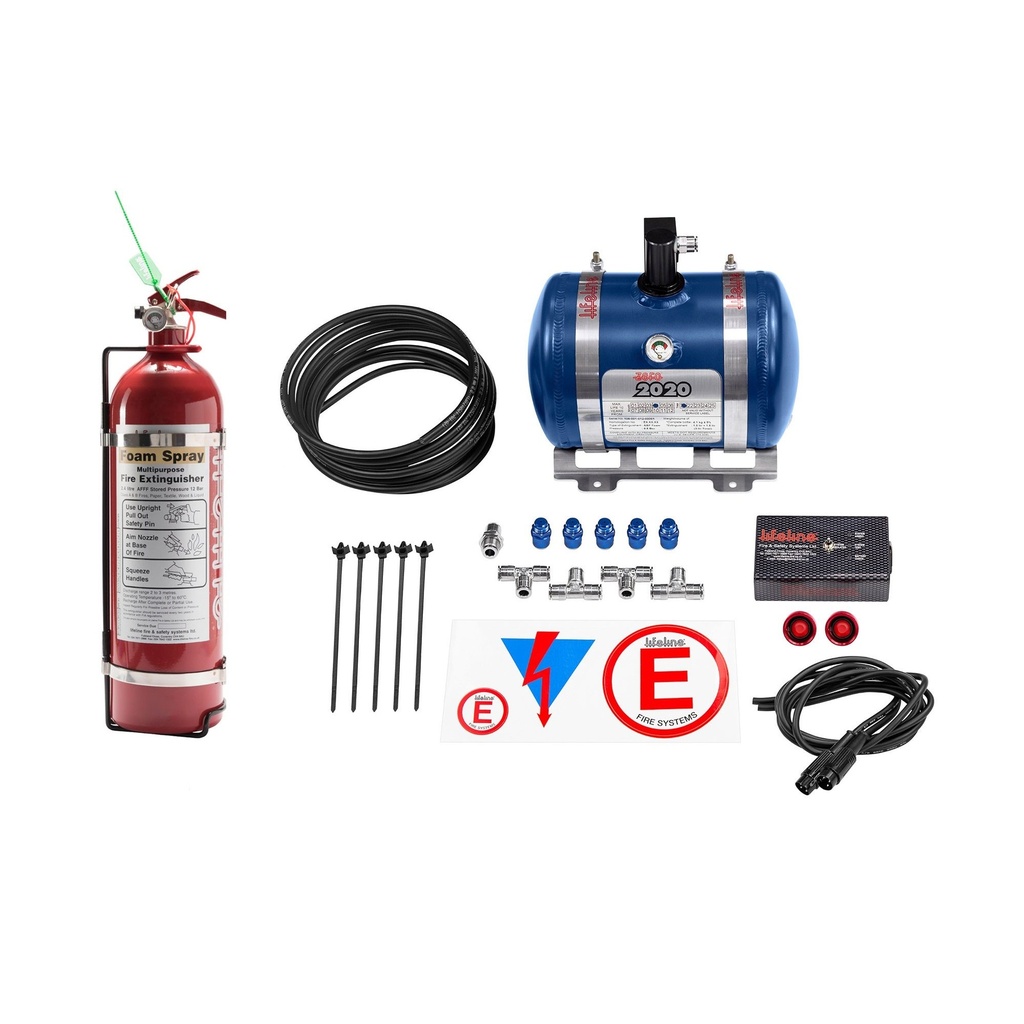 Lifeline Zero 2020 Electrical Fire Extinguisher 3.0 Ltr Rally Package