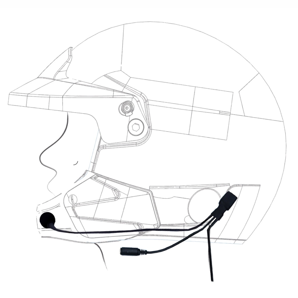 ZeroNoise Pit-Link Microphone Helmet Kit