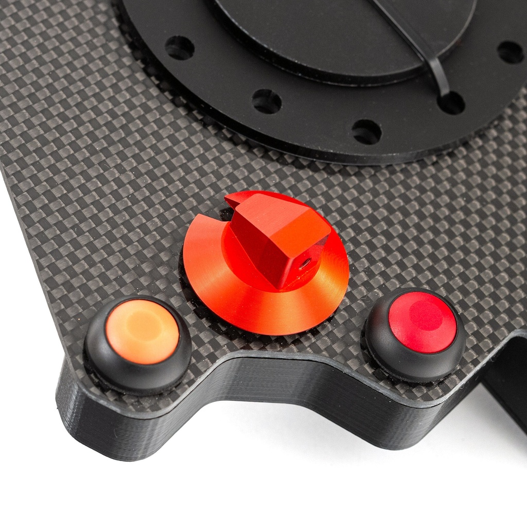 AIM Carbon Fibre Wireless Wheel 10 Button Plate