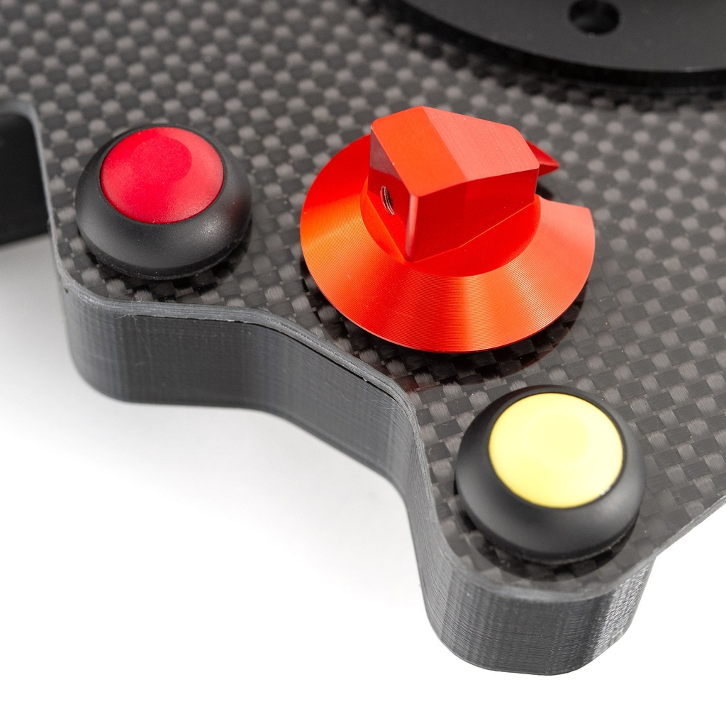 AIM Carbon Fibre Wireless Wheel 10 Button Plate