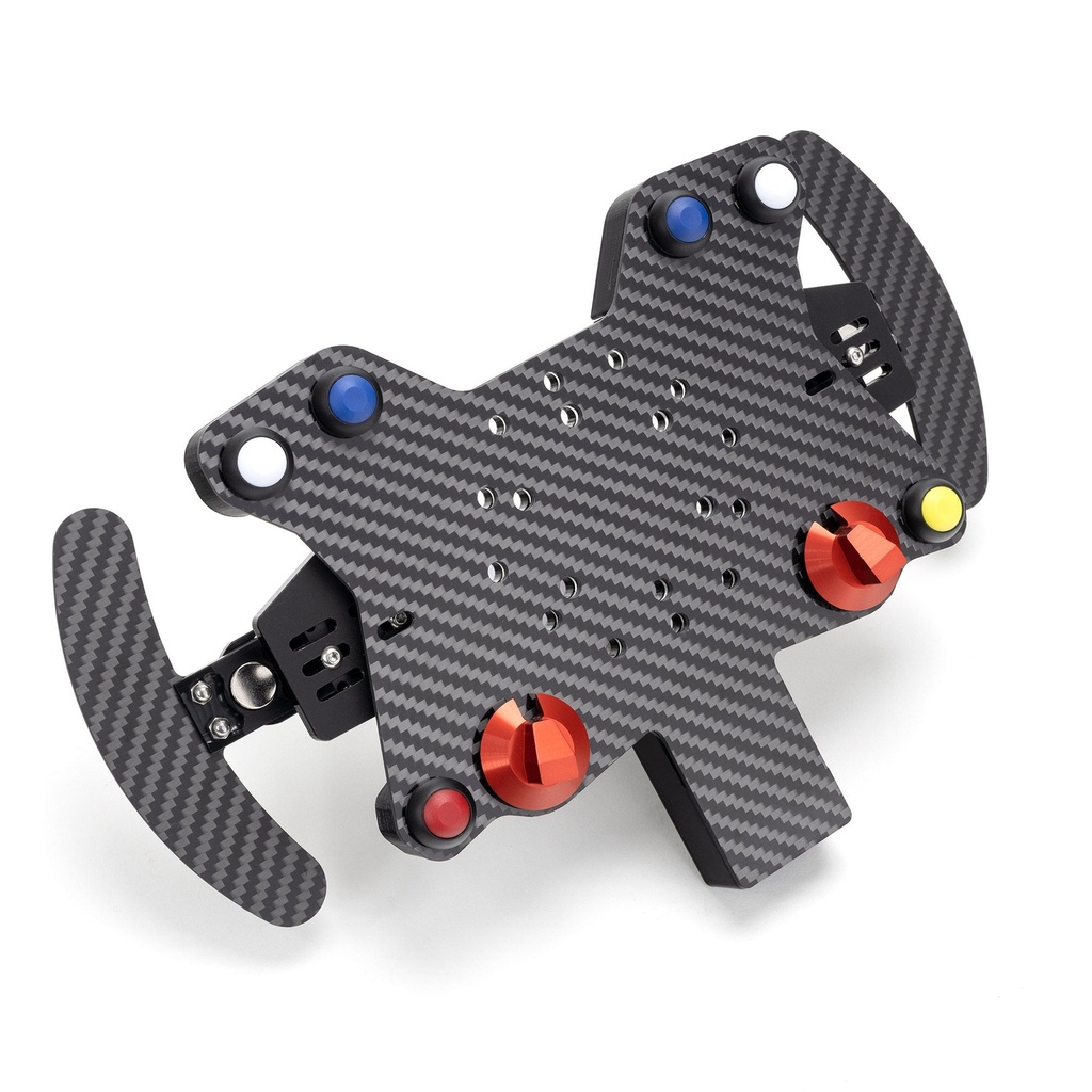 AIM Carbon Fibre Wireless Wheel 8 Button Plate With Paddle Shifters
