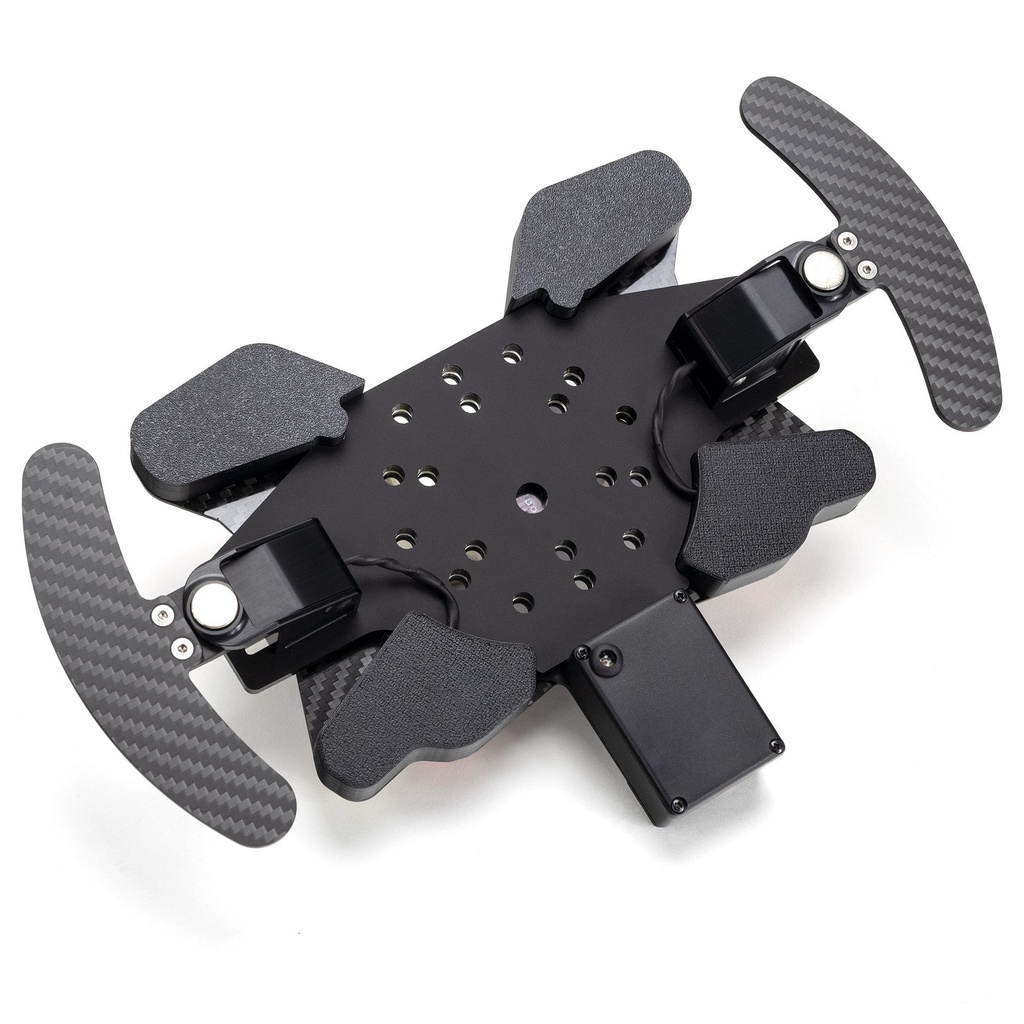 AIM Carbon Fibre Wireless Wheel 8 Button Plate With Paddle Shifters