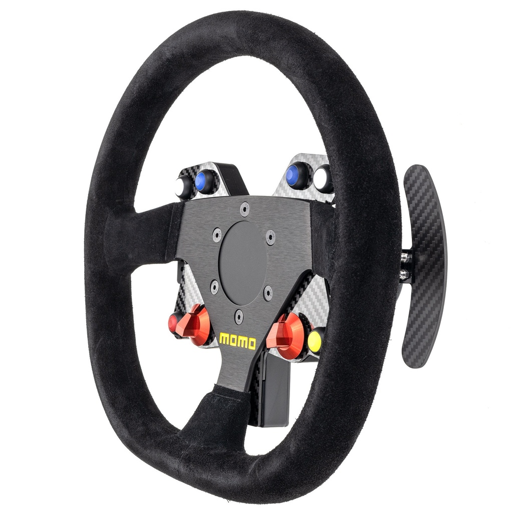 AIM Carbon Fibre Wireless Wheel 8 Button Plate With Paddle Shifters