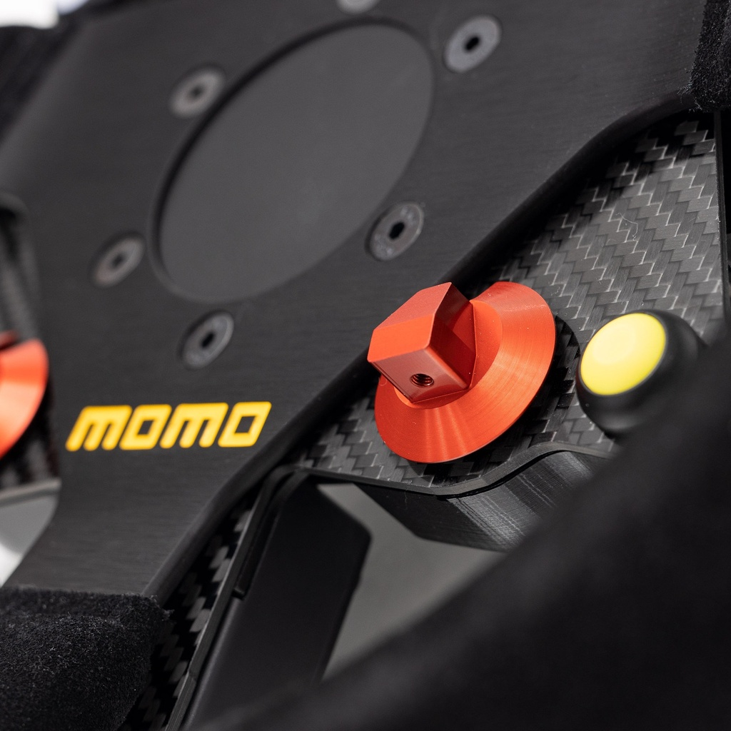 AIM Carbon Fibre Wireless Wheel 8 Button Plate With Paddle Shifters