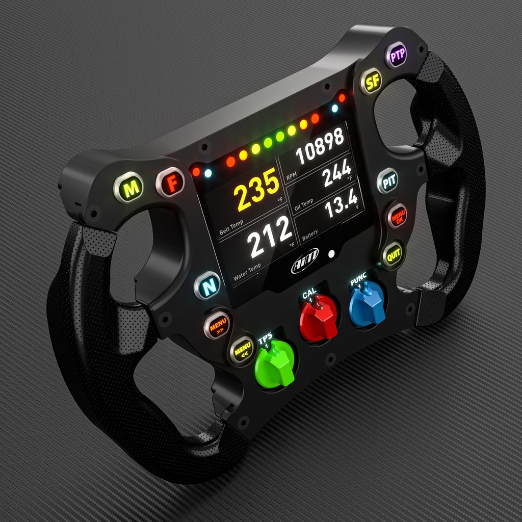 AIM SW4 280 Formula Steering Wheel (With Integrated Dash)