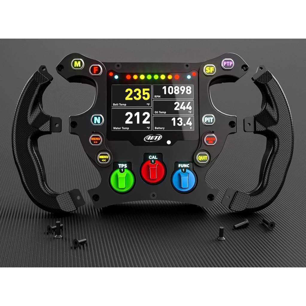 AIM SW4 280 Formula Steering Wheel (With Integrated Dash)