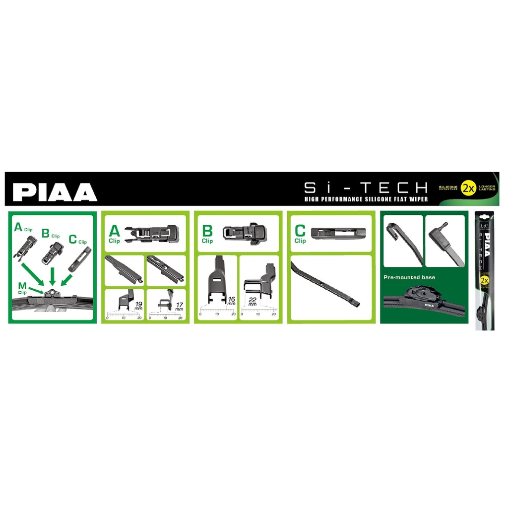 PIAA Si-Tech Flat Aero Wiper Blade