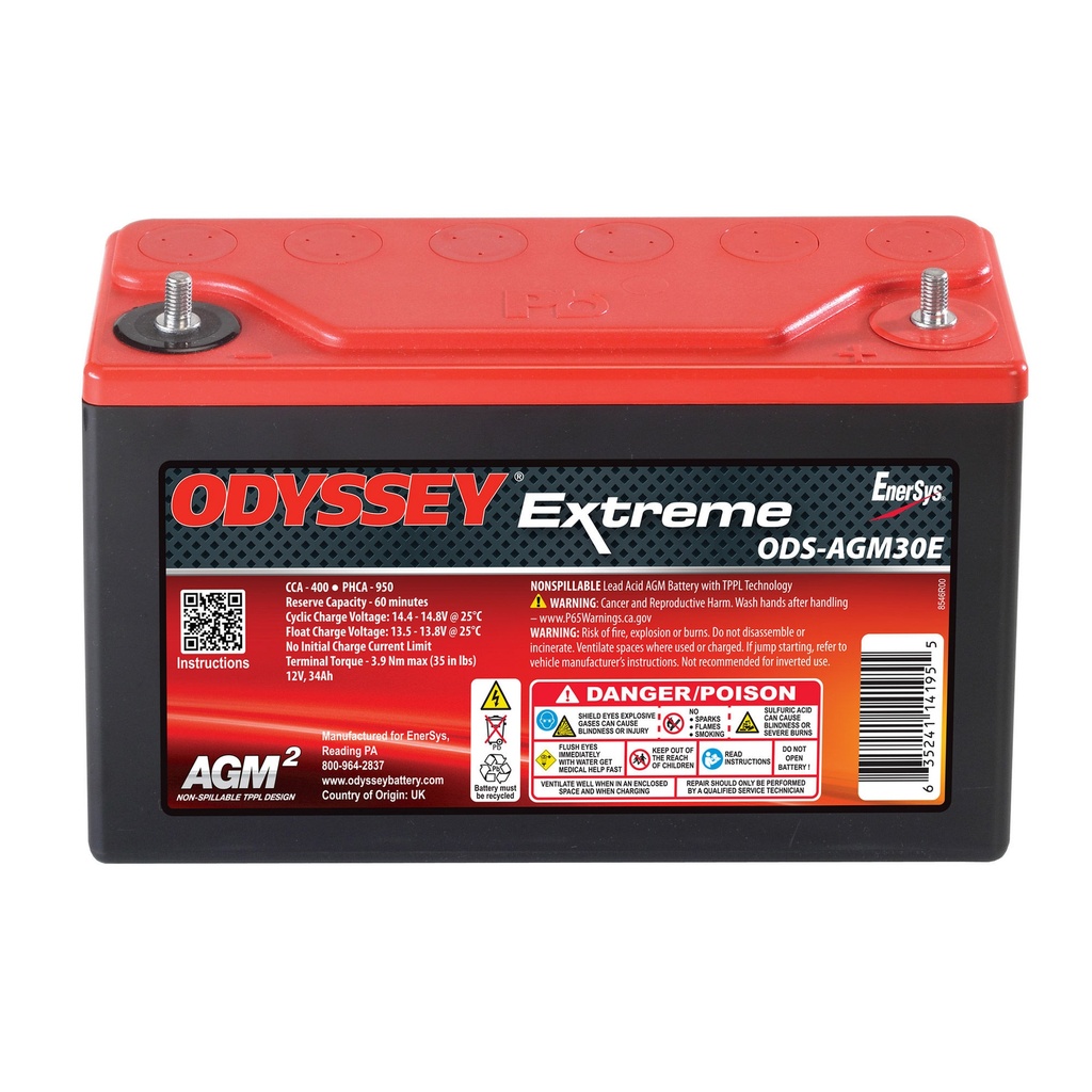 Odyssey Extreme Power & Motorsports (ODS) AGM Battery