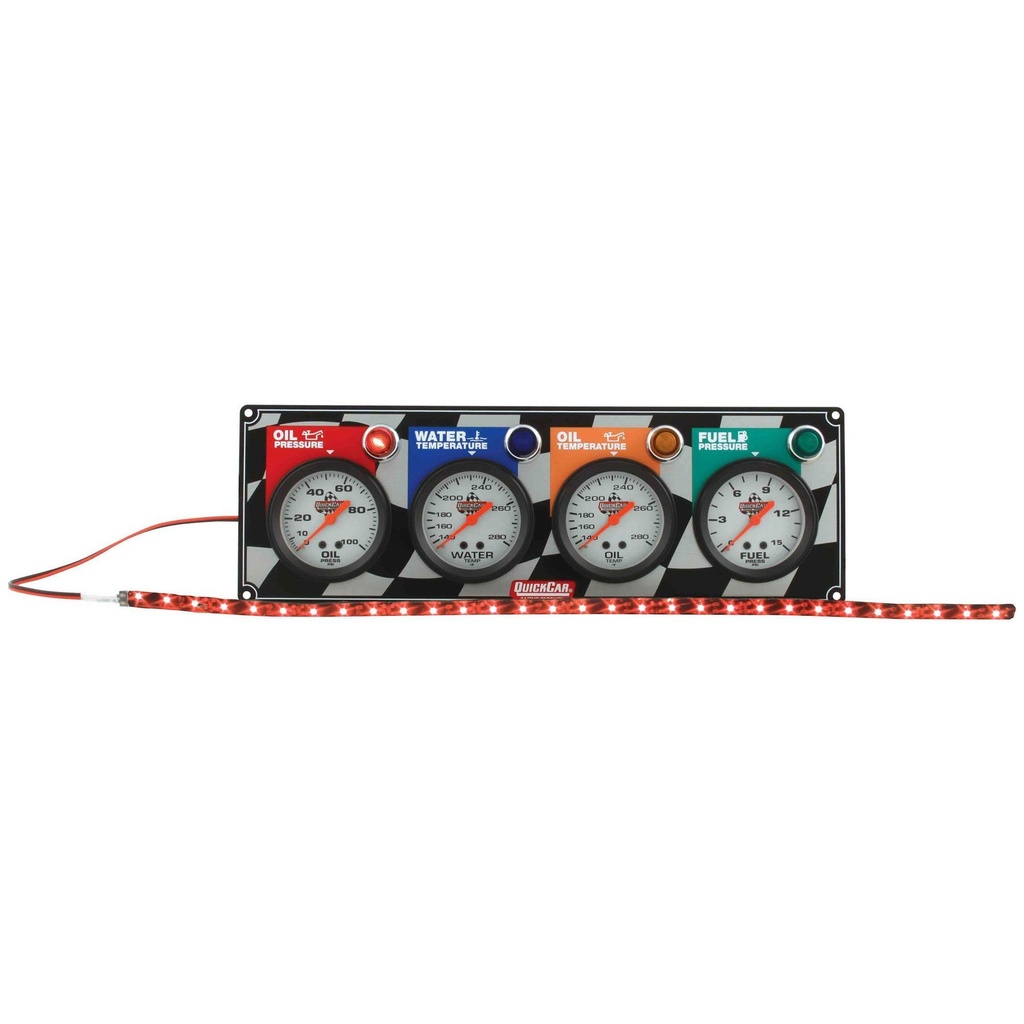 QuickCar Racing Products LED Gauge Warning Light Strip 18"