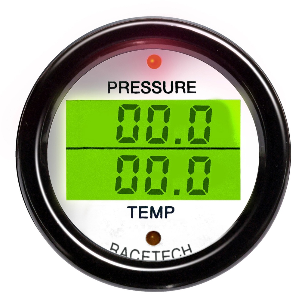 Racetech Pressure - Temperature Dual Gauge