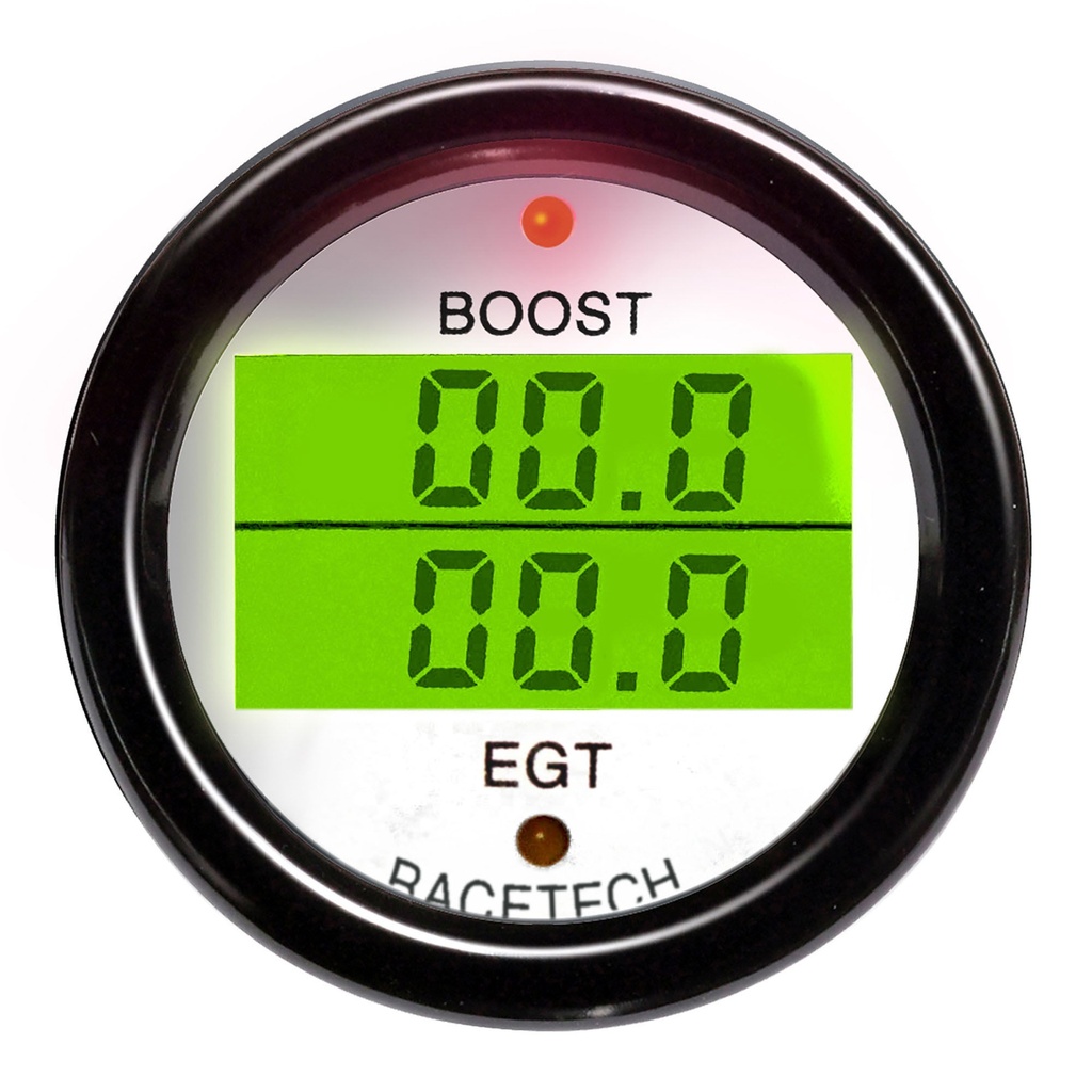 Racetech Turbo Boost - Exhaust Gas Temperature Dual Gauge