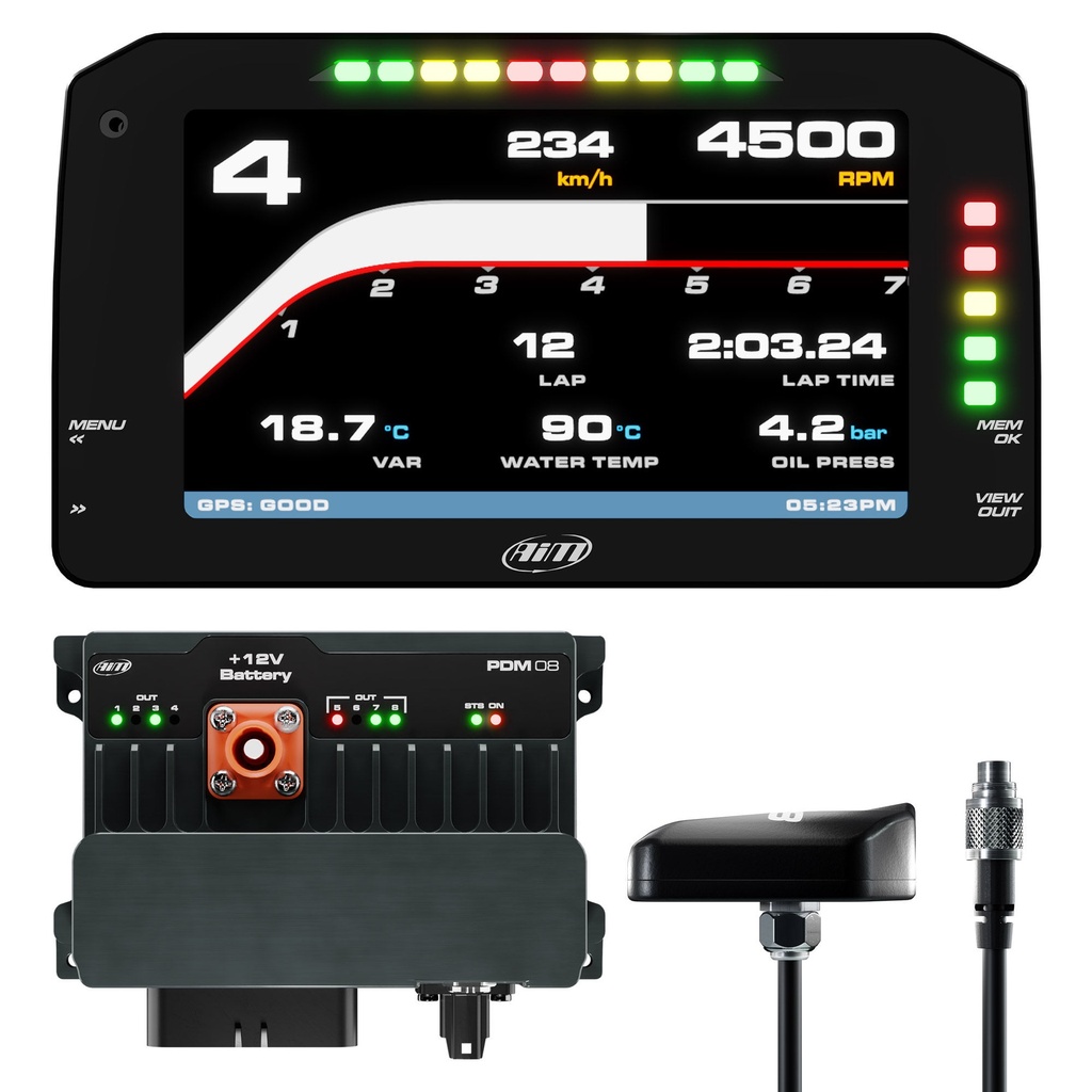 AIM PDM08 Advanced Power Distribution Module / Data Logger Kit