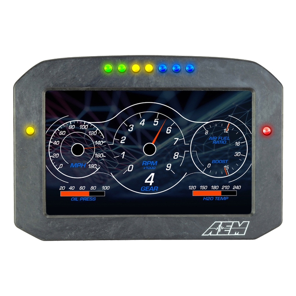AEM Electronics CD-7 Carbon Flat Panel Digital Dash Display
